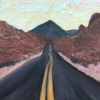Peinture intitulée "Arizona" par Sirine, Œuvre d'art originale, Huile