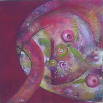 Painting titled "ludique" by Sisca Couleurs, Original Artwork, Acrylic