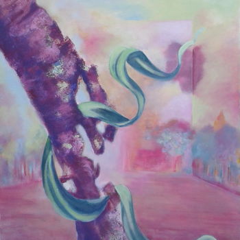Peinture intitulée "le ruban" par Sisca Couleurs, Œuvre d'art originale, Acrylique