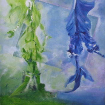 Painting titled "les géants" by Sisca Couleurs, Original Artwork, Acrylic