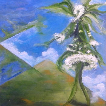 Painting titled "sur les pointes" by Sisca Couleurs, Original Artwork, Acrylic