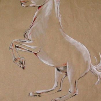 Peinture intitulée "Le Salut" par Sylvie Briand, Œuvre d'art originale, Huile