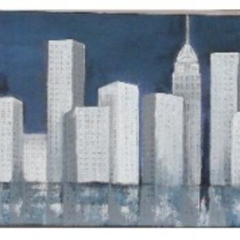 Pintura intitulada "tryptique New York…" por Sylvie Briand, Obras de arte originais