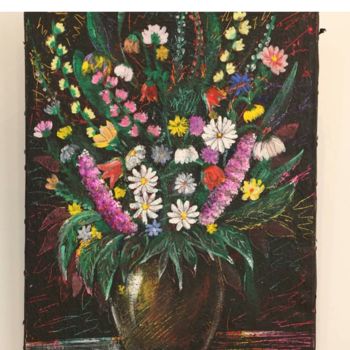 绘画 标题为“Чудо цветочки” 由Рахмонова Ситора, 原创艺术品, 水粉