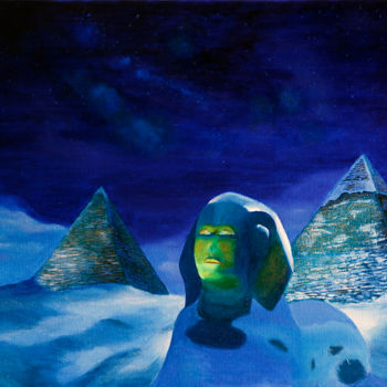 Peinture intitulée "Snowfall" par Konstantin Siiatskii, Œuvre d'art originale, Huile Monté sur Châssis en bois