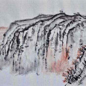 Картина под названием "Chinese painting mo…" - Siyuan Li, Подлинное произведение искусства, Чернила