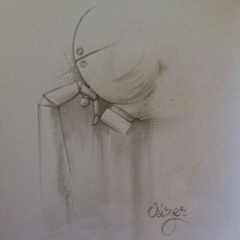 Drawing titled "perso-mb-10" by Sizer - Galerie Officielle, Original Artwork, Pencil