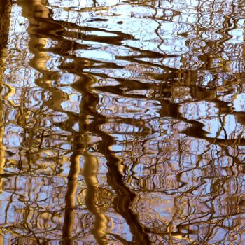 Fotografia zatytułowany „Reflection III” autorstwa Sjaak Tool, Oryginalna praca, Fotografia cyfrowa Zamontowany na Aluminium