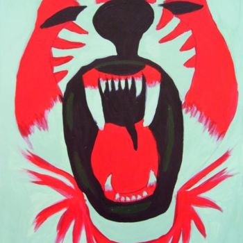 Schilderij getiteld "Roar" door Sarah Johnson, Origineel Kunstwerk