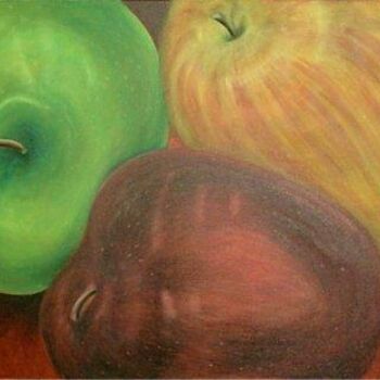 Painting titled "Manzanas" by Sarah Johnson, Original Artwork