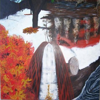 Painting titled "Oak Creek" by Sarah Johnson, Original Artwork