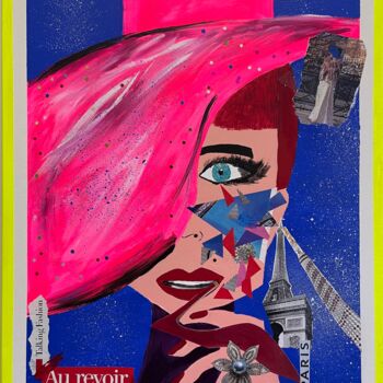 Картина под названием "Miss Eiffel #26" - Gaelle Skura, Подлинное произведение искусства, Акрил