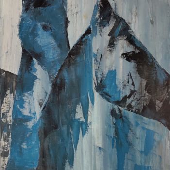Peinture intitulée "The two" par Vladimir Skalkin, Œuvre d'art originale, Huile
