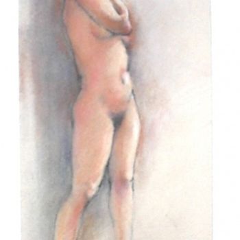 Drawing titled "standing female hea…" by Raymond Skibinski, Original Artwork