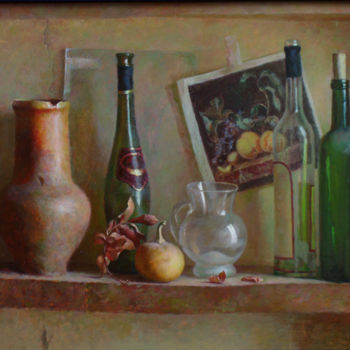 Painting titled "Old things" by Igor Skorikov, Original Artwork, Oil