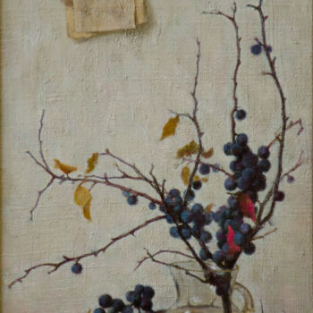 Painting titled "Sloe" by Igor Skorikov, Original Artwork, Oil