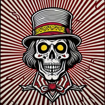 Incisioni, stampe intitolato "skullpop series #091" da Skullvers3, Opera d'arte originale, Stampa digitale