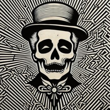 Incisioni, stampe intitolato "skullpop series #068" da Skullvers3, Opera d'arte originale, Lavoro digitale 2D