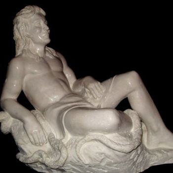 Sculpture intitulée "Искушонный,гипсовая…" par David, Œuvre d'art originale