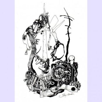 Disegno intitolato "без названия" da S.Ky, Opera d'arte originale