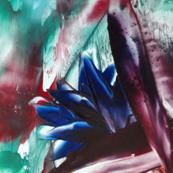 Digital Arts titled "Blue red" by Heather Prosser, Original Artwork, Digital Painting