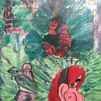 Painting titled "Nature of Fertility" by Skylor Timeless, Original Artwork, Acrylic