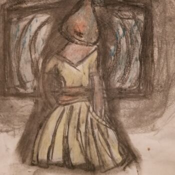 Картина под названием "The Mystery" - Skylor Timeless, Подлинное произведение искусства, Мел