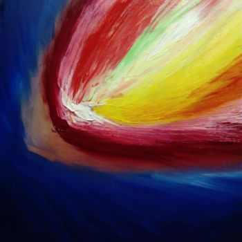 Painting titled "Asteroid" by Anton White, Original Artwork, Oil