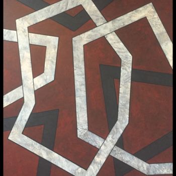Painting titled "Chain Link" by Paul Slack, Original Artwork, Acrylic