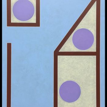 Painting titled "Confinement Square" by Paul Slack, Original Artwork, Acrylic