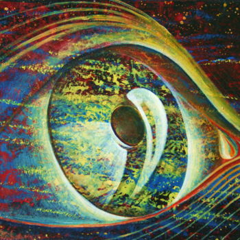 Peinture intitulée "всевидящее око" par Vyacheslav Milov, Œuvre d'art originale, Huile