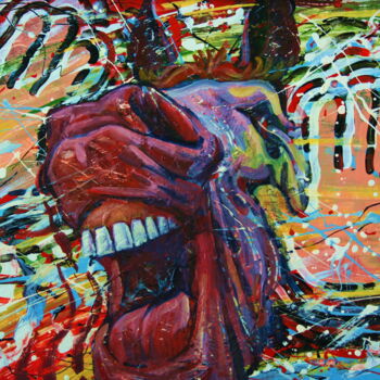 Картина под названием "Бред сивой кобылы" - Вячеслав Милов, Подлинное произведение искусства, Масло