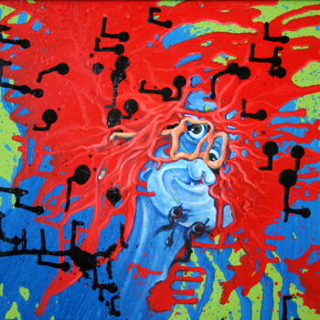 Картина под названием "мымра" - Вячеслав Милов, Подлинное произведение искусства, Масло