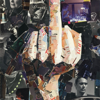 Collages intitulée "fuck you" par Slava Zaitsev, Œuvre d'art originale, Collages