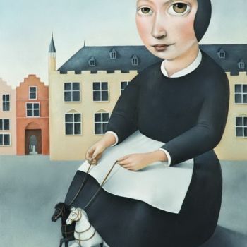 Pintura titulada "Retired Cinderella" por Slavko Krunic, Obra de arte original, Oleo