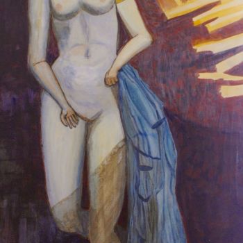 Ζωγραφική με τίτλο "Aphrodite" από Isabelle Slempkes, Αυθεντικά έργα τέχνης, Τέμπερα