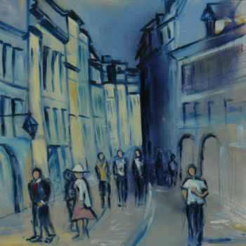 Peinture intitulée "rue-battant.jpg" par Sylvestre Leonard, Œuvre d'art originale, Acrylique