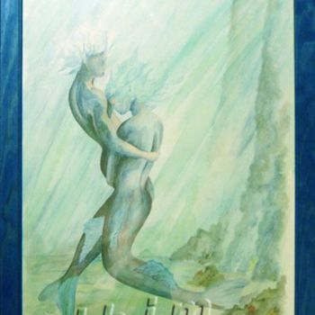 Malerei mit dem Titel "IDILIO" von Slhim, Original-Kunstwerk