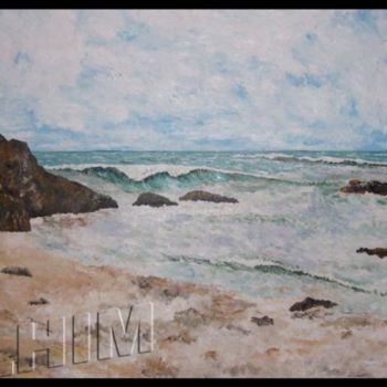 Painting titled "Playa" by Slhim, Original Artwork