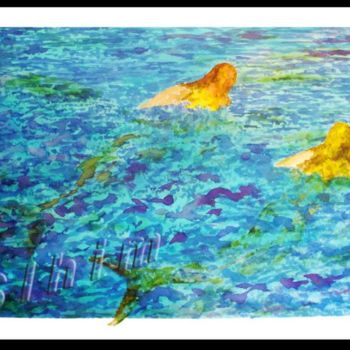 Peinture intitulée "sirenas" par Slhim, Œuvre d'art originale