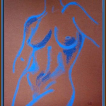 Schilderij getiteld "nude V" door Dragica Micki Fortuna, Origineel Kunstwerk, Olie