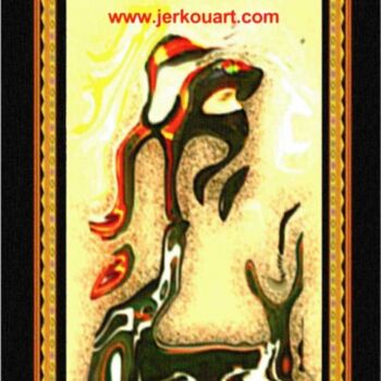 Peinture intitulée "Art Amazigh" par Slimane Jerkou, Œuvre d'art originale, Huile