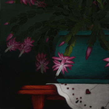 Malerei mit dem Titel "Virginia's Bloom" von Robert Goldsberry, Original-Kunstwerk, Öl