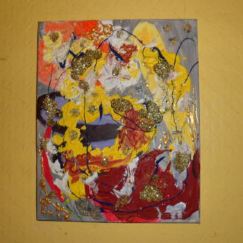 Painting titled "burning out" by Pierre-Yves Jean, Original Artwork, Acrylic