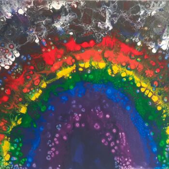 Peinture intitulée "Rainbow" par Sébastien Mas, Œuvre d'art originale, Acrylique Monté sur Châssis en bois