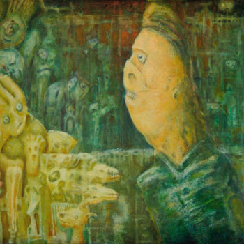 Peinture intitulée "Ghetto" par Slobodan Loncarevic, Œuvre d'art originale, Huile