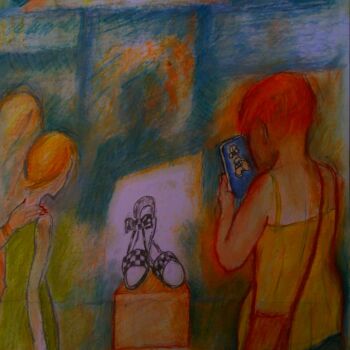 Peinture intitulée "Reminiscence" par Slobodan Spasojevic (Spaki), Œuvre d'art originale, Pastel