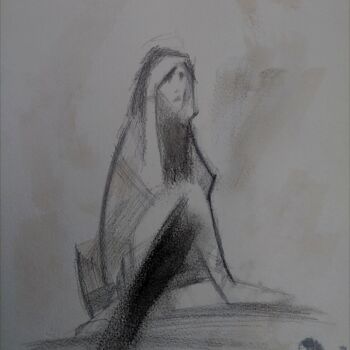 Painting titled "O3/1999" by Slobodan Spasojevic (Spaki), Original Artwork, Graphite