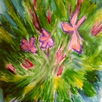 Painting titled "Vinghtieme jubilee…" by Slobodan Spasojevic (Spaki), Original Artwork, Pastel