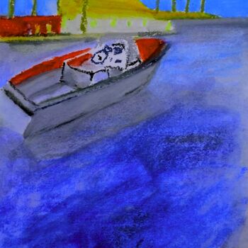 "Tres bleu la mer ro…" başlıklı Tablo Slobodan Spasojevic (Spaki) tarafından, Orijinal sanat, Pastel